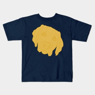 Golden Labrador Retriever Face Kids T-Shirt